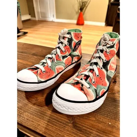 CONVERSE Chuck Taylor All Star Hi Unisex / Youth Shoe Sz 4.5 Vapor pink / Green - Picture 1 of 9